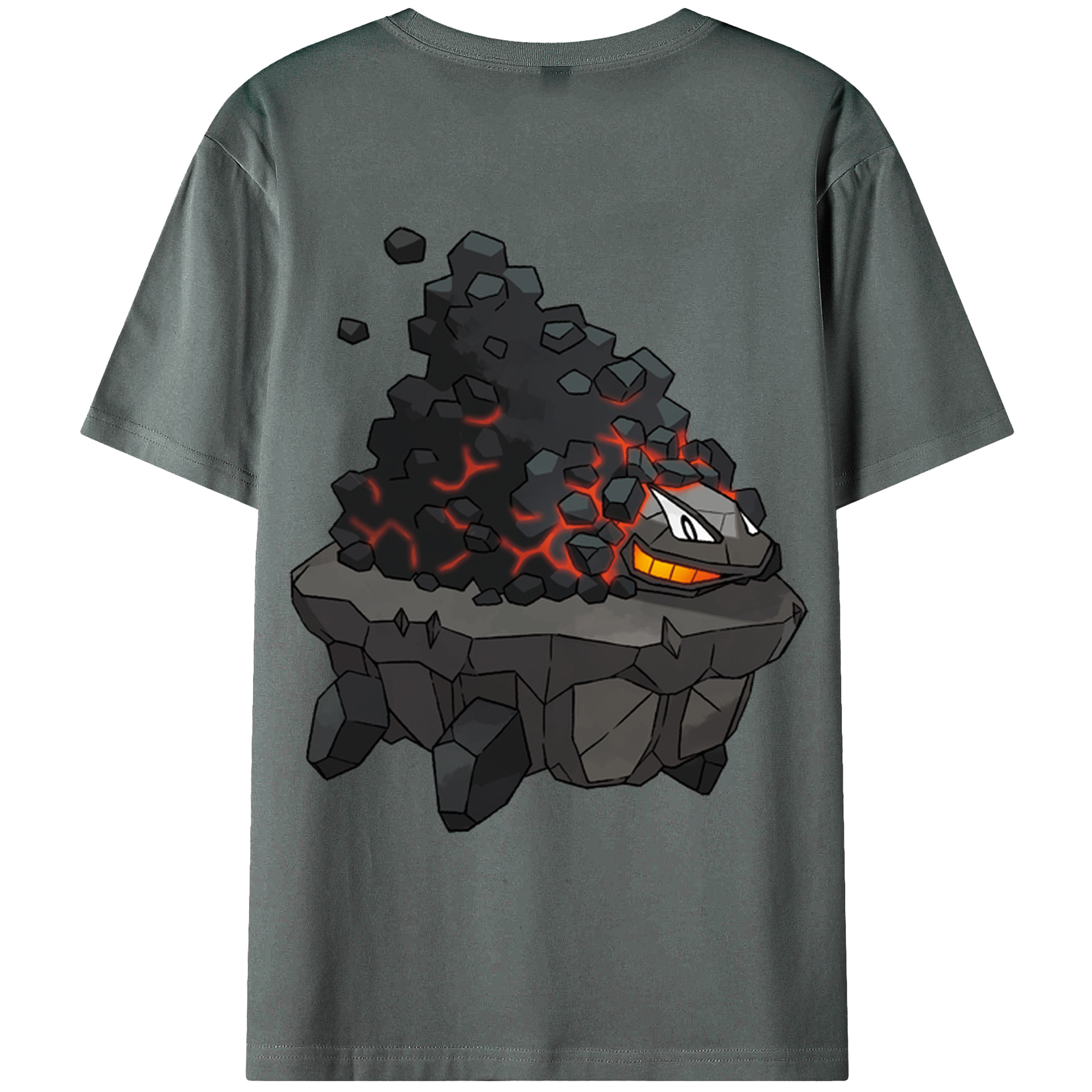 （画像用） ポケットモンスター Pokémon 綿100％ メンズ半袖Tシャツ（バックプリント） 通気性
